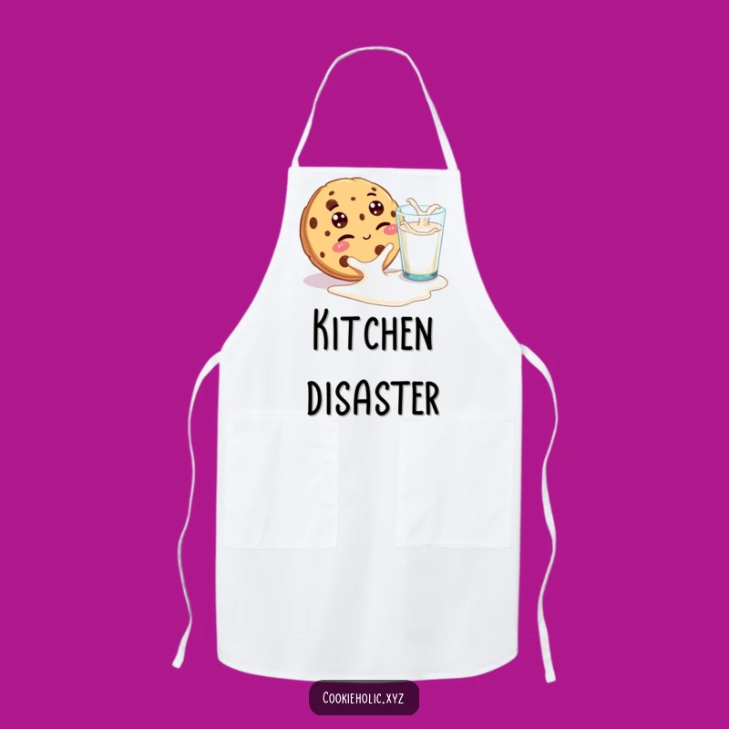 Funny Cookie Apron: Hilarious Winking Dessert Kitchen Wear for Playful Cooks