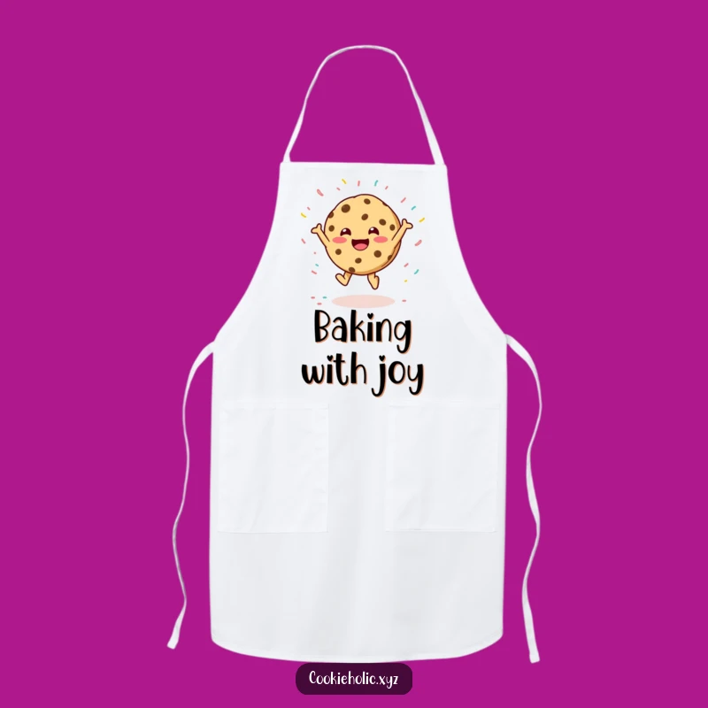 Funny Cookie Baker's Apron: Leaping Sprinkles for Kitchen Fun Gift