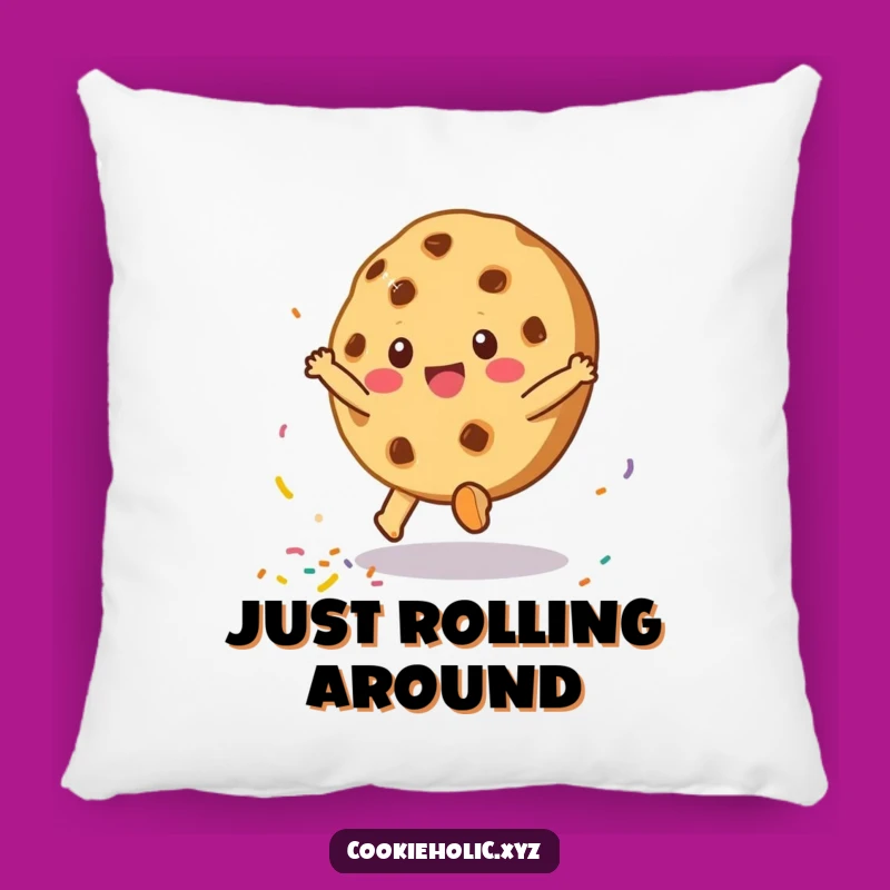 Funny Cookie Cartwheel Pillow: Cuddle Up with Cute and Comical Comfort