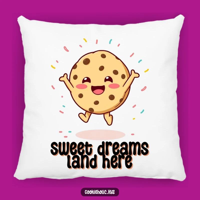 Funny Cookie Character Comfort Pillow: Sweet Dreams and Laughter Gift