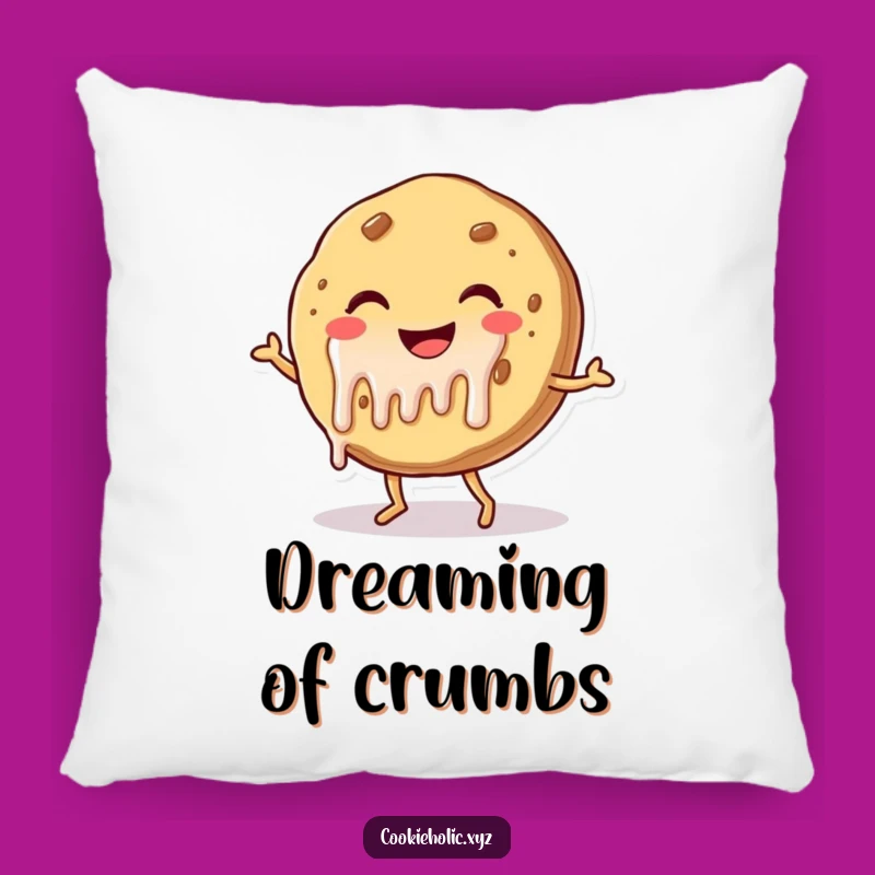 Funny Cookie Pillow: Cozy Dancing Dessert Cushion for a Sweet Living Space