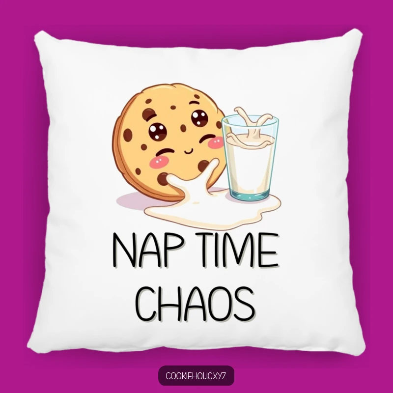 Funny Cookie Pillow: Cozy Winking Dessert Cushion for a Playful Living Space