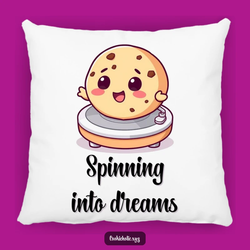 Funny Spinning Cookie Pillow: Cozy Comfort with a Musical Twist