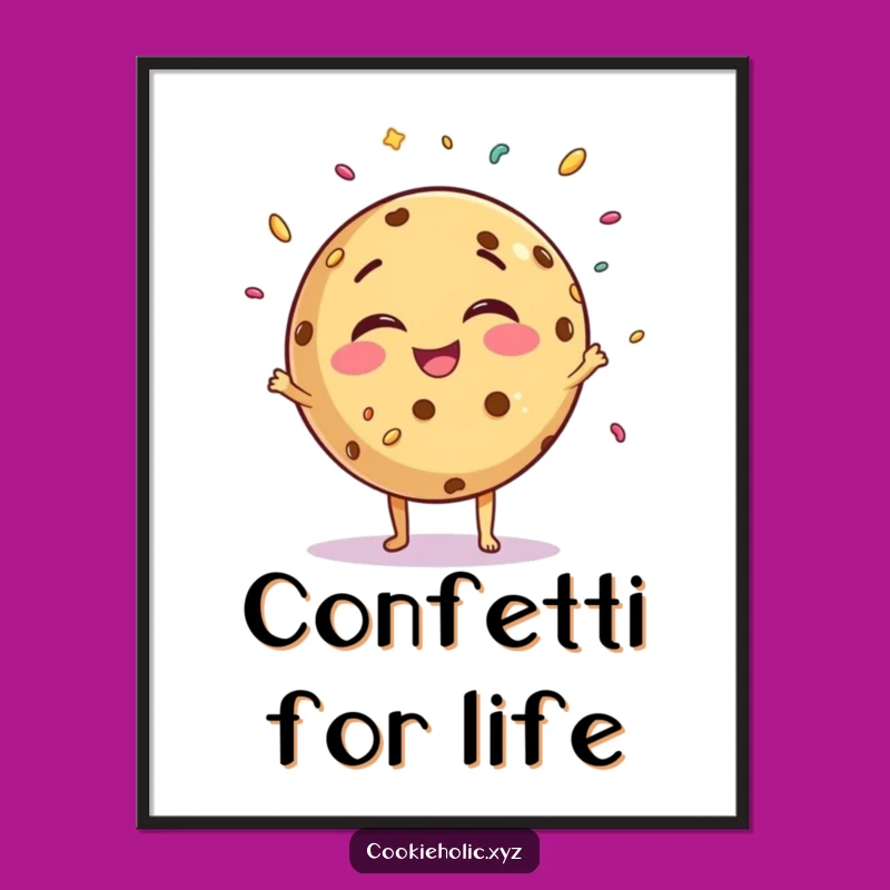 Printable Funny Giggling Cookie Art: Joyful Juggling for Your Walls