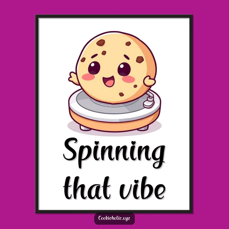 Funny Spinning Cookie Digital Art: Instant Grooves for Your Screens
