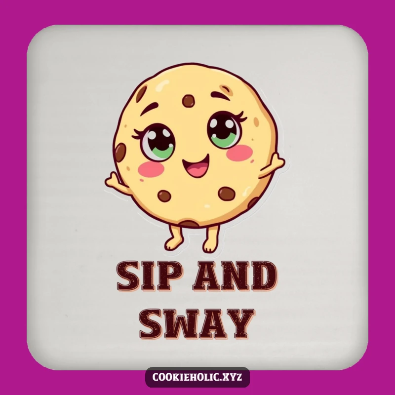 Funny Dancing Cookie Coaster: Add a Cheerful Swirl to Your Tabletop