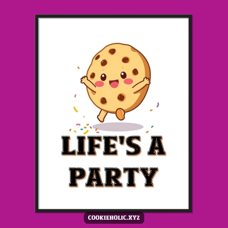 Funny Cookie Cartwheel Poster: Vibrant and Hilarious Wall Art for Your Space