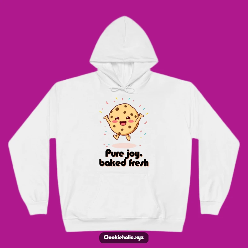 Cozy Funny Cookie Leaping Sprinkles Hoodie: Warm and Hilarious Gift Idea
