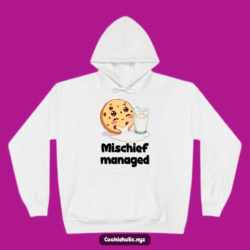 Funny Cookie Hoodie: Cozy Winking Dessert Apparel for Playful Comfort