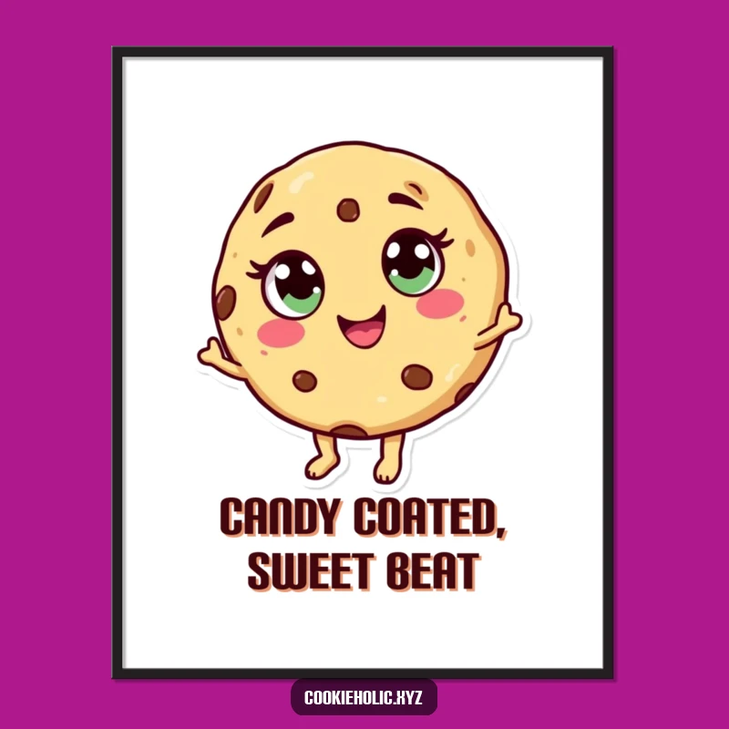 Free Printable Wall Art: Dancing Cookie - Funny Downloadable Art