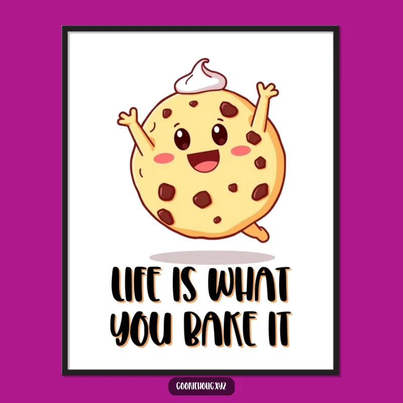 Free Printable Wall Art: Cheerful Cookie Acrobat Decor