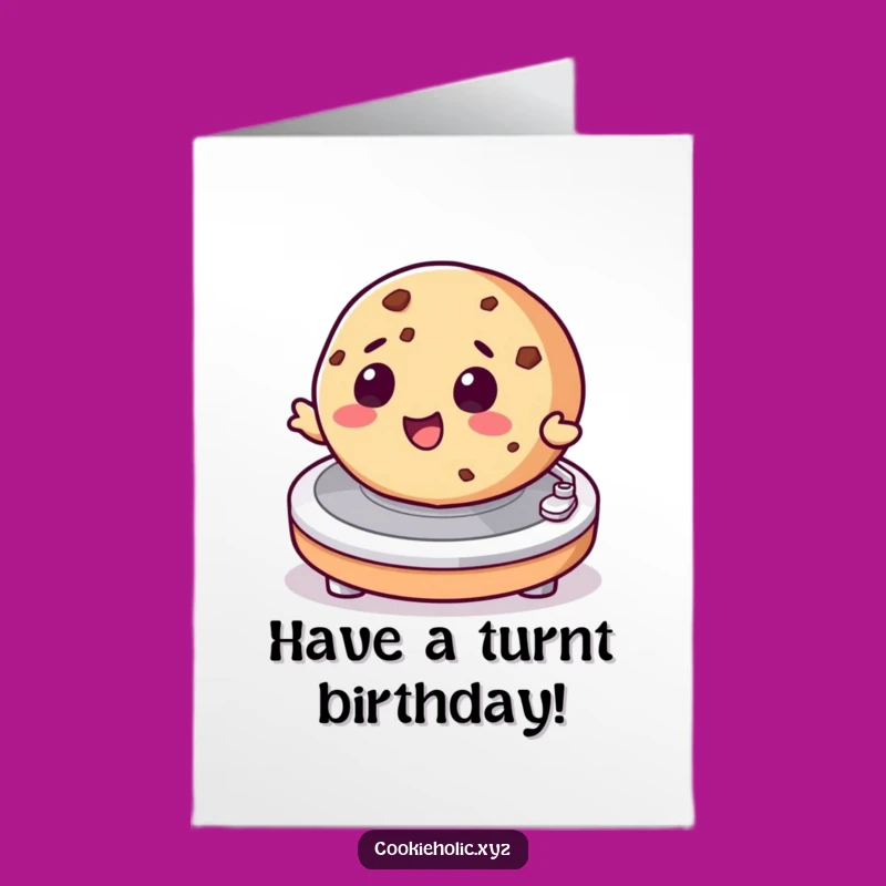 Free Printable Birthday Card: DJ Cookie Spins - Funny Downloadable Gift