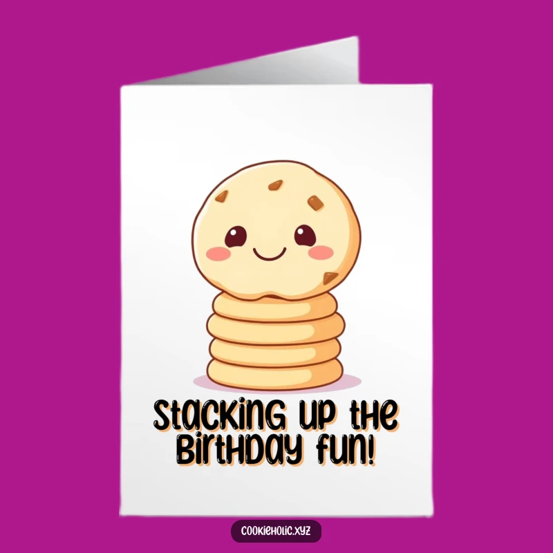Free Printable Birthday Card: Funny Cookie Balance Gift