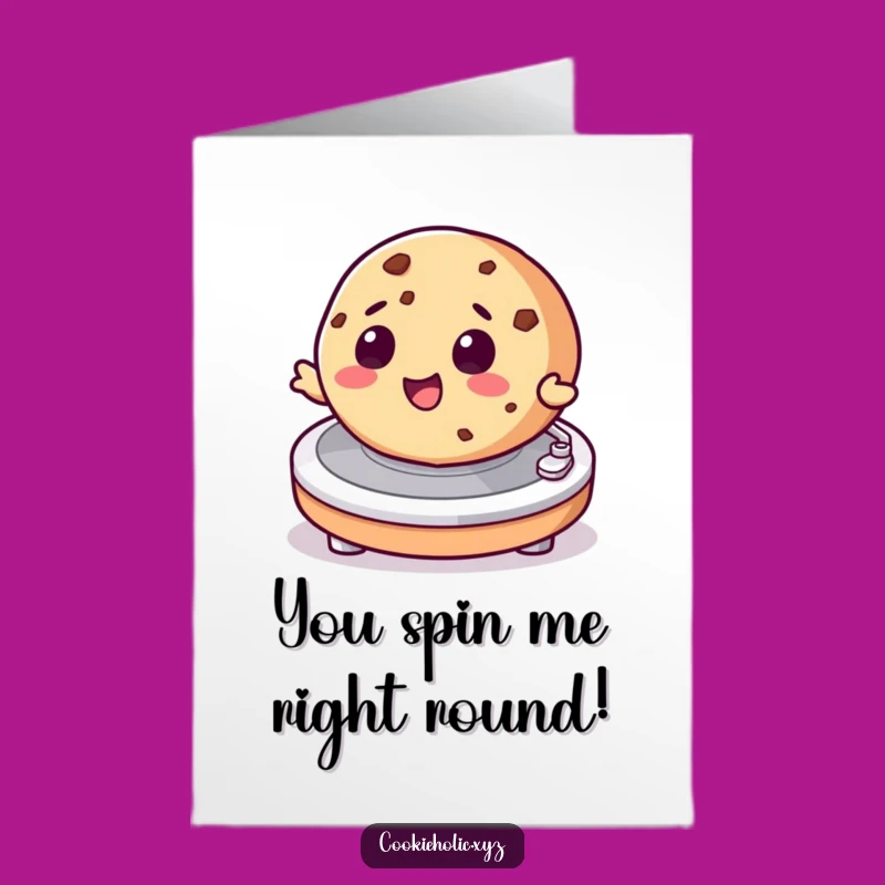 Free Printable Congrats Card: Cookie Turntable Triumph - Funny Downloadable Gift