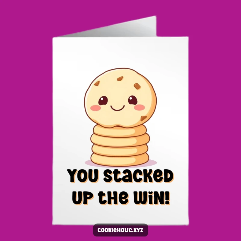 Free Printable Congrats Card: Cookie Stack Celebration Gift