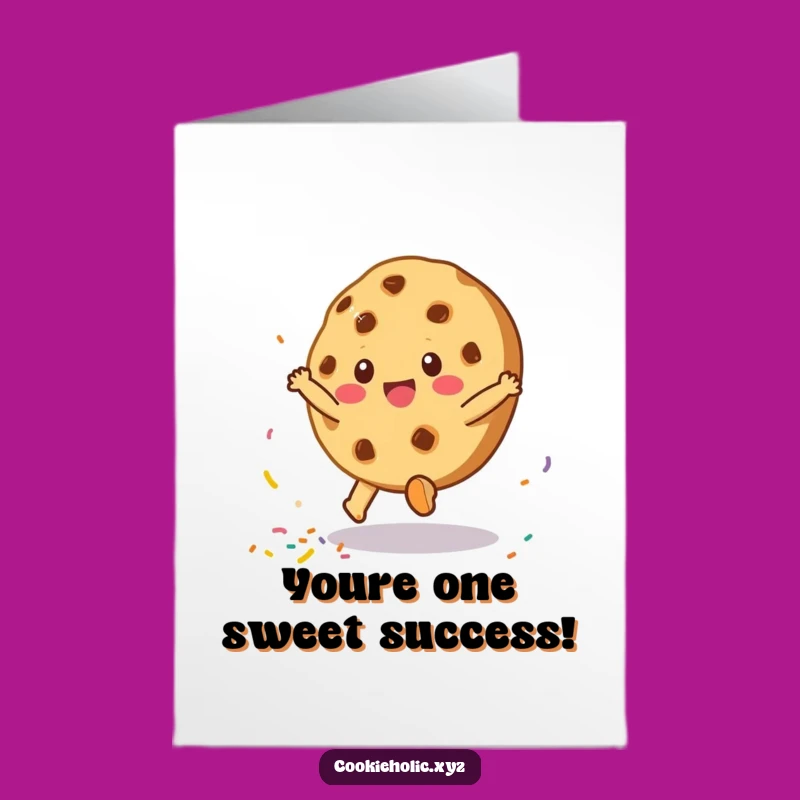 Free Printable Congrats Card: Cookie Cartwheel Celebration - Funny Downloadable Gift