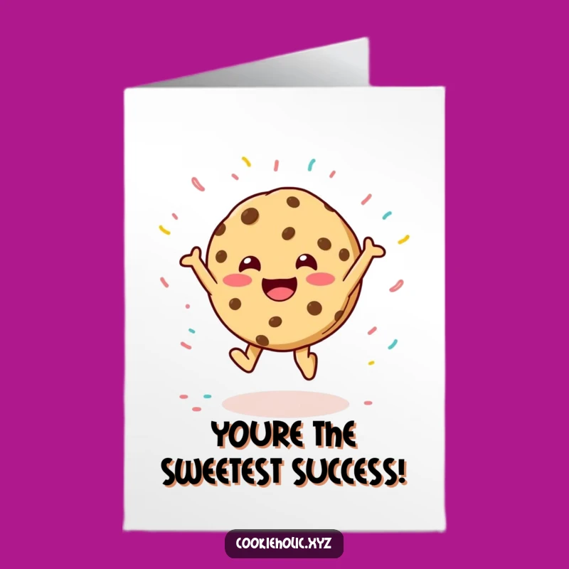Free Printable Congrats Card: Joyful Cookie Sprinkle Leap, Fun Downloadable Gift