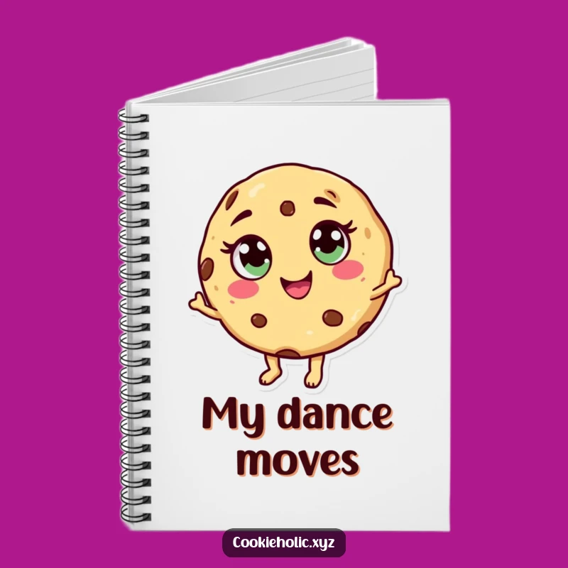 Funny Dancing Cookie Notebook: Jot Down Your Thoughts with a Cheerful Dancer