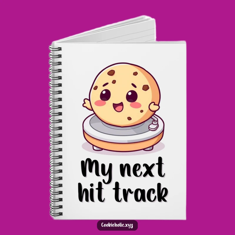 Funny Spinning Cookie Notebook: Spin Out Your Thoughts with Musical Flair