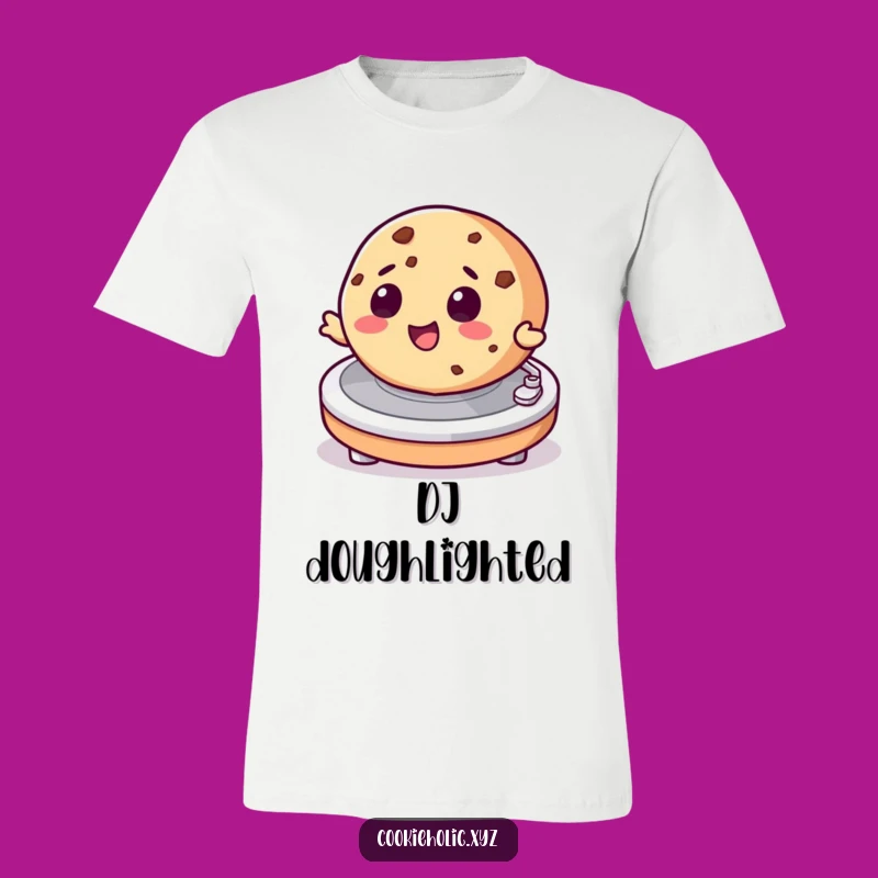 Funny Spinning Cookie T-Shirt: Rock Your Style with Musical Munchies