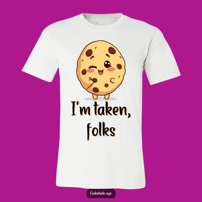 Funny Bitten Cookie Wink T-Shirt: Wear Your Playful Side with This Comical Tee