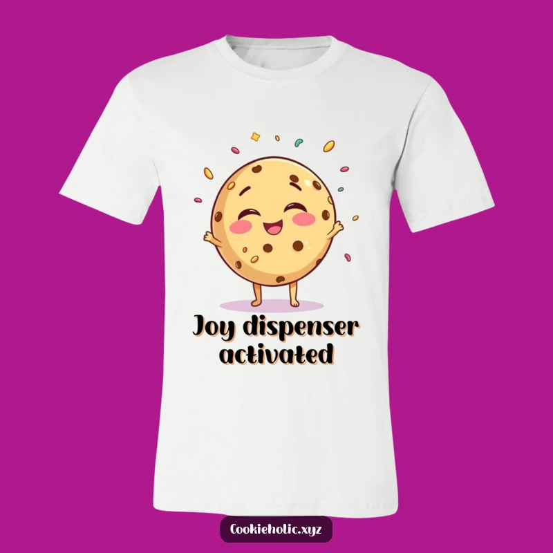 Funny Giggling Cookie T-Shirt: Juggling Joy and Sprinkles