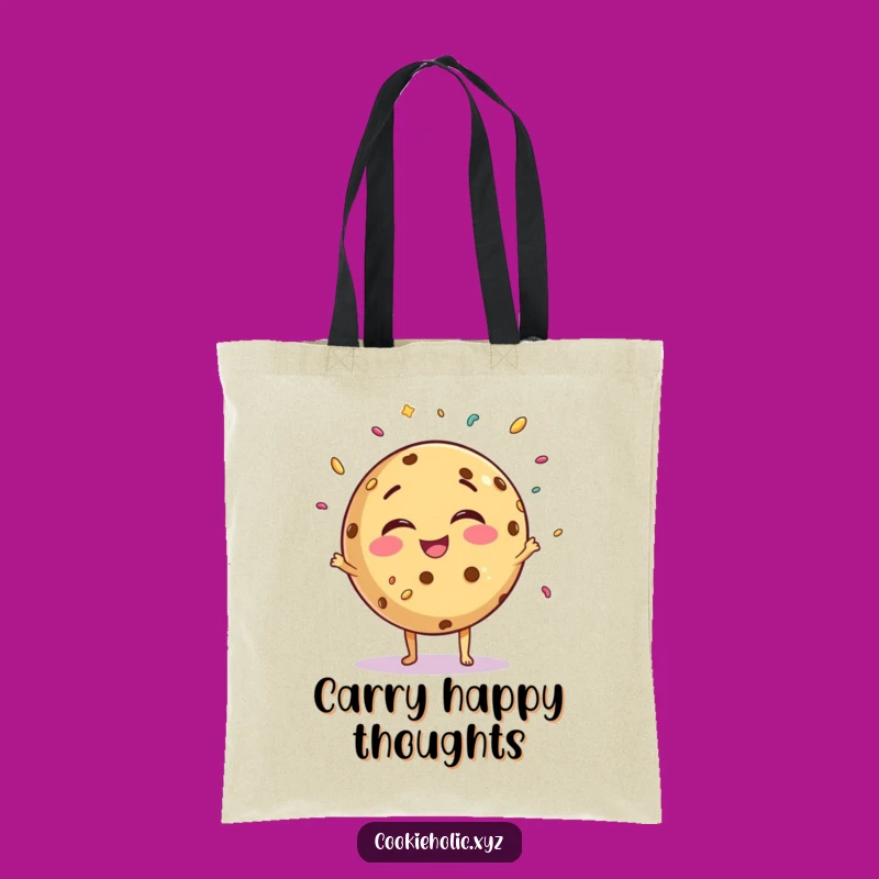 Funny Giggling Cookie Tote Bag: Carry Your Joyful Sprinkles