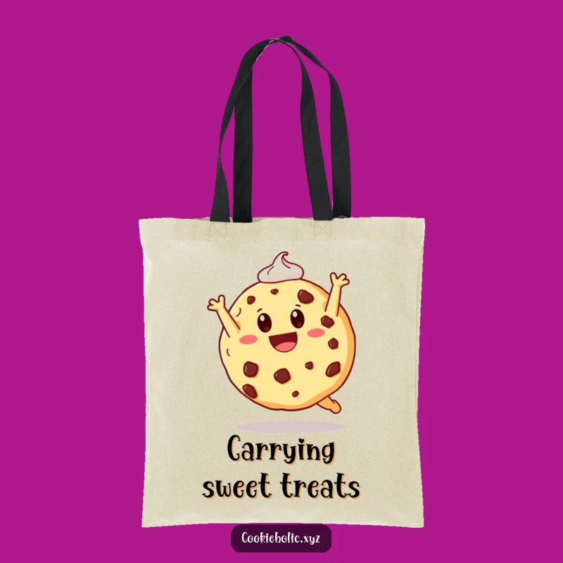 Funny Cookie Somersault Tote Bag: Carry Your Essentials with Sweet Style