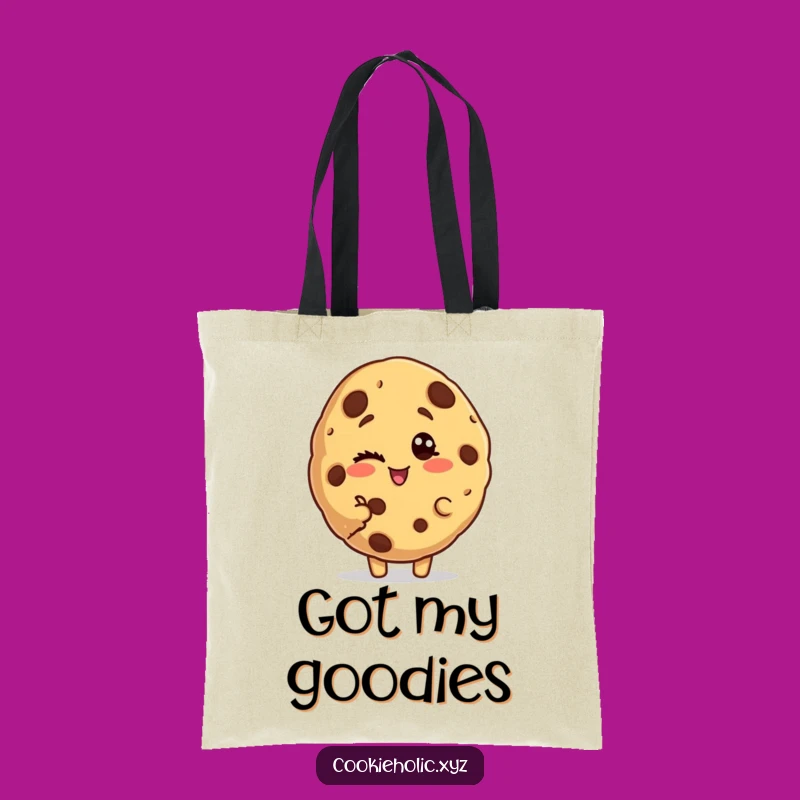 Funny Bitten Cookie Tote Bag: Carry Your Essentials with a Playful Cookie Flair