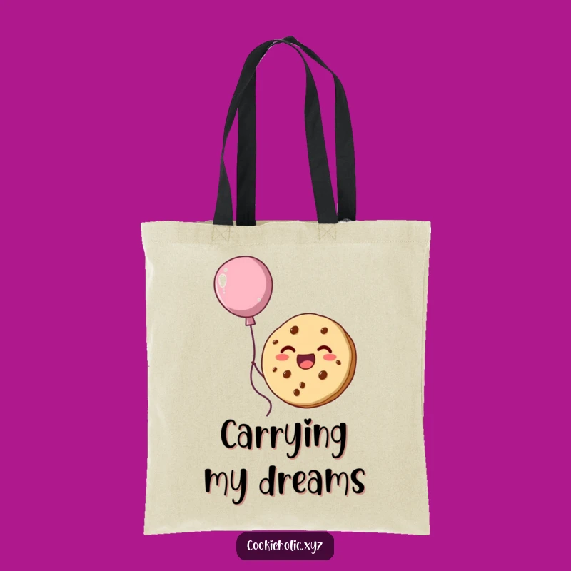 Funny Cookie Balloon Tote Bag: Carry Sweetness and Smiles Gift