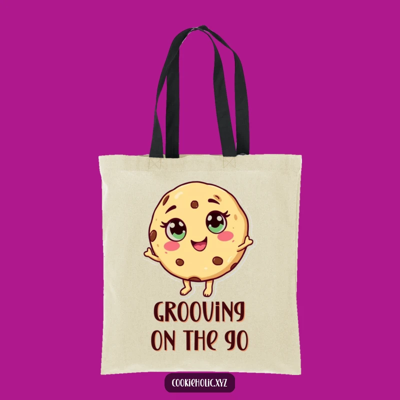 Funny Dancing Cookie Tote Bag: Carry Your Grooves with This Cheerful Bag