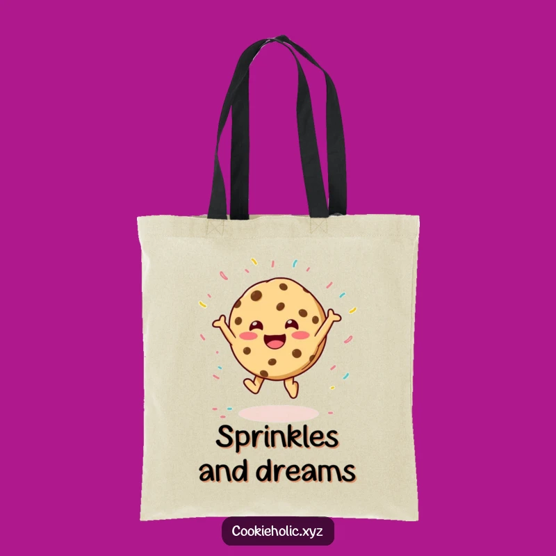 Funny Cookie Sprinkles Tote Bag: Carry Your Joyful Style as a Gift